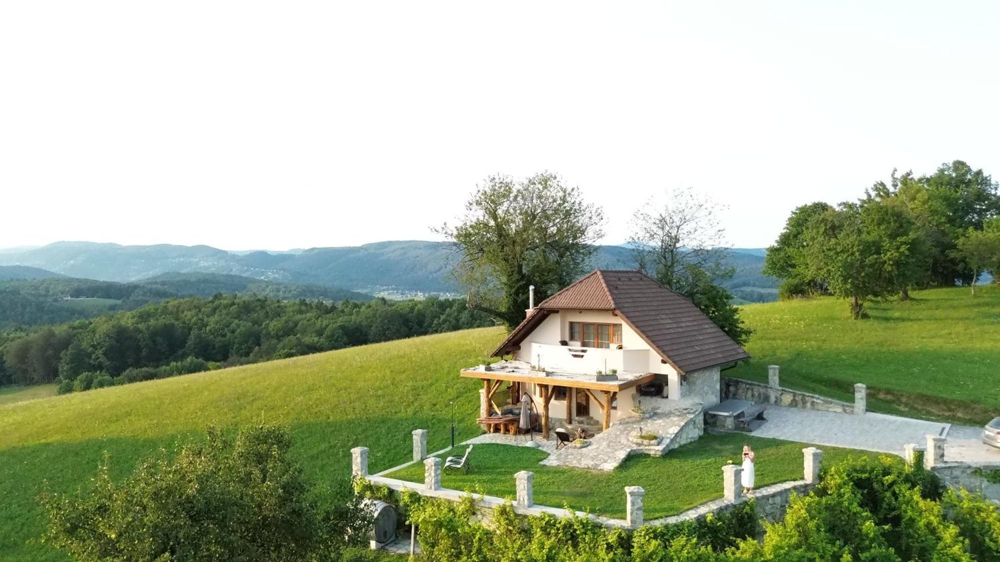 Zerko Holiday Home - Vineyard Chalet With Sauna And Jacuzzi Free Mirna Zewnętrze zdjęcie